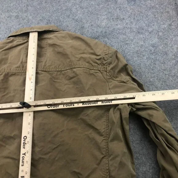 J Crew Jacket Mens Large Beige Solid Military Field Broken In Pockets - Picture 8 of 9